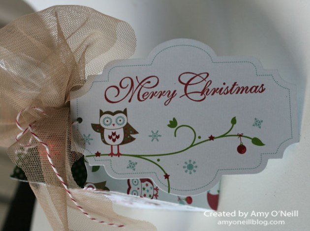 Christmas Owl Tag