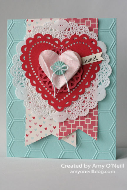 a doily valentine