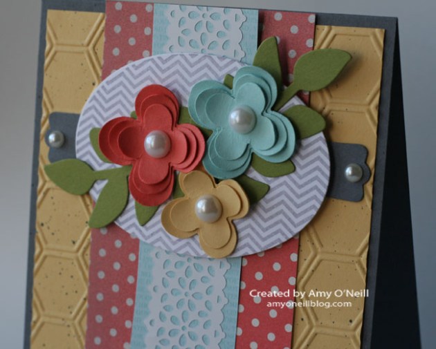 A Trio of Flowers Closeup