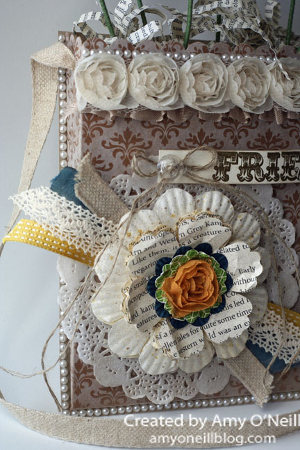 Artisan 3-D Hanging Flower Close Up of Big Flower