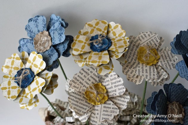 Artisan 3-D Hanging Flower Close Up of Flowers