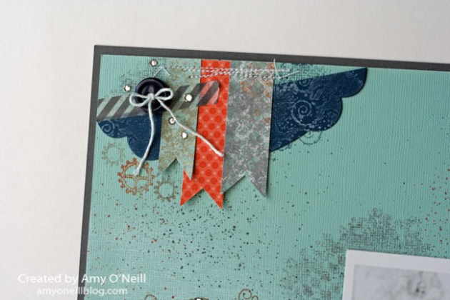 Artisan Brother Scrapbook Page Corner Close Up