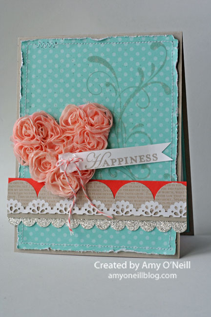 Artisan Flower Trim Heart