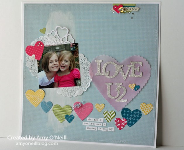 Artisan Love U2 Scrapbook Page