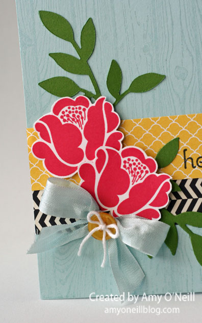 Blue woodgrain close-up