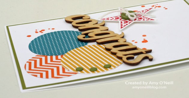 Wood Congrats Close up