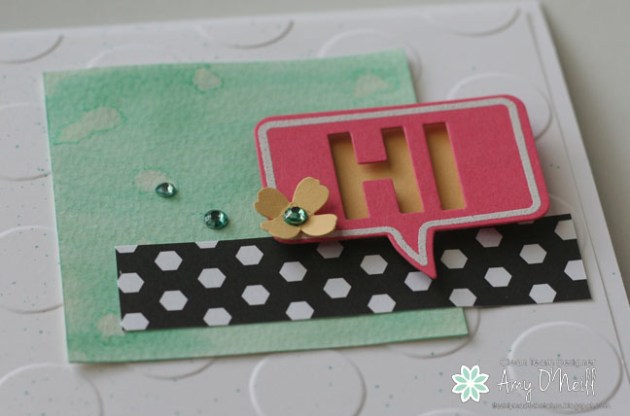 Hi Alphabet Dies Close Up