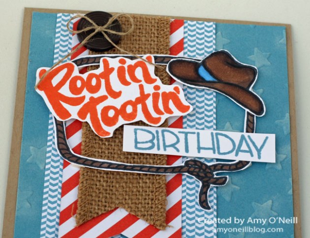 rootin tootin birthday close up