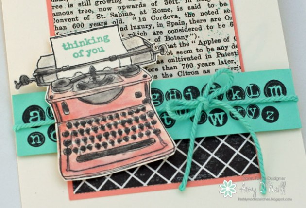 Little Pink Typewriter Close Up