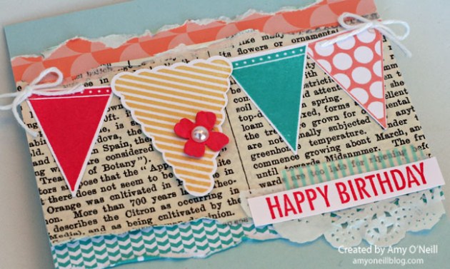 banner birthday close up