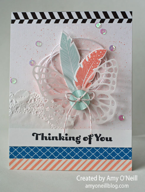 Butterfly and Feathers