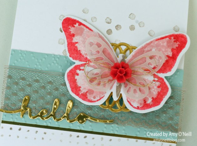 Watercolor Wings Close Up