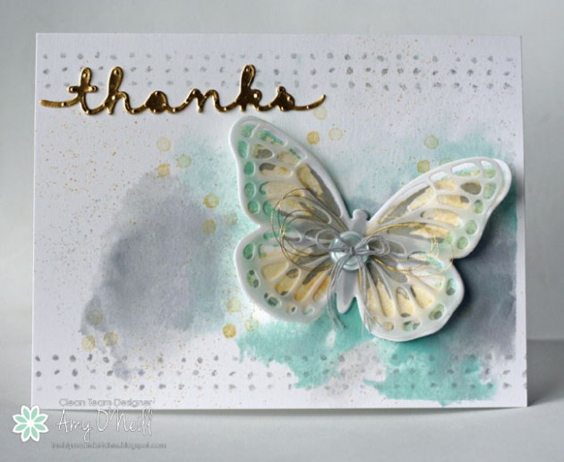 Watercolor Wings Thanks