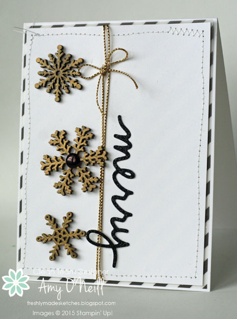 Gold Snowflakes Trio