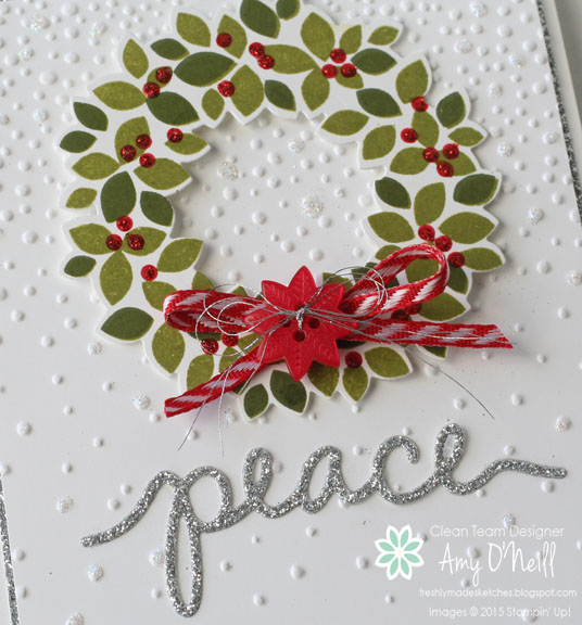 Silver Wreath Peace Close Up