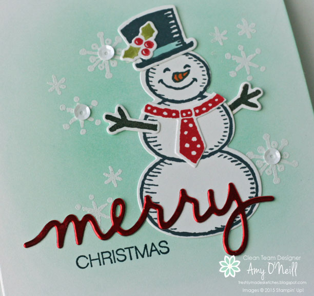 Merry Snowman close up