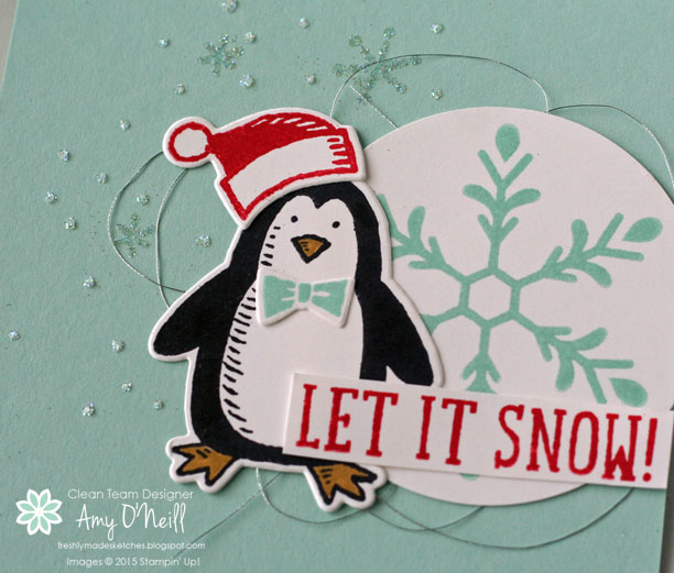 Snowflakes and Penguins Close Up