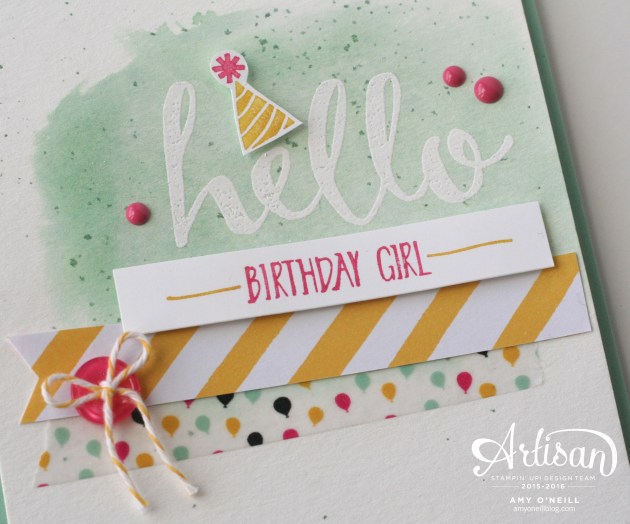 SAB Hello Card Close Up