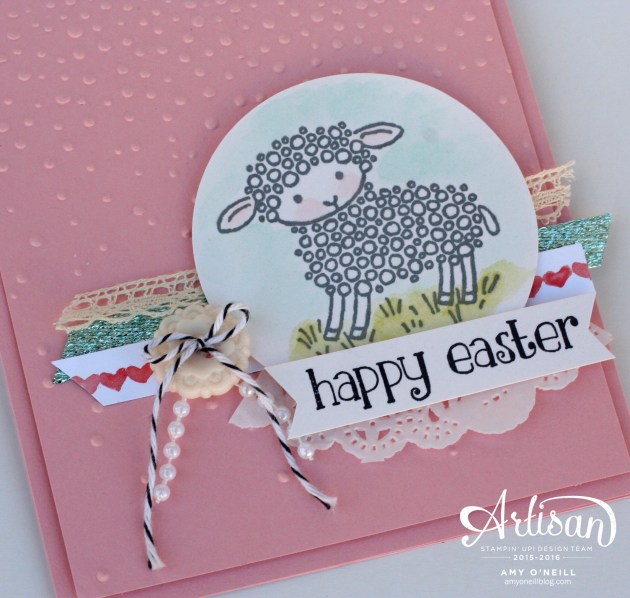 Easter Sheep Card Close Up