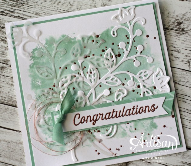 August Flourishes Card Close Up